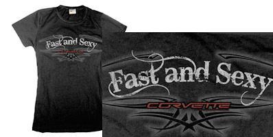Ladies Corvette T-shirt - Fast & Sexy